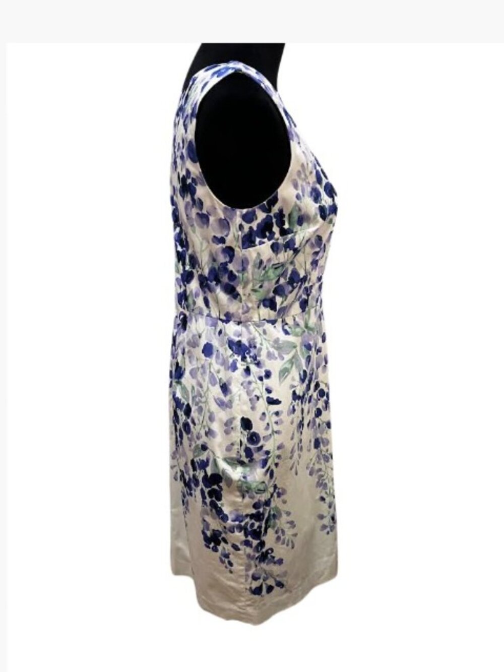 RSVP by Talbots Classic Watercolor Wisteria Sheath Dress Size 4P Like New - Picture 4 of 13